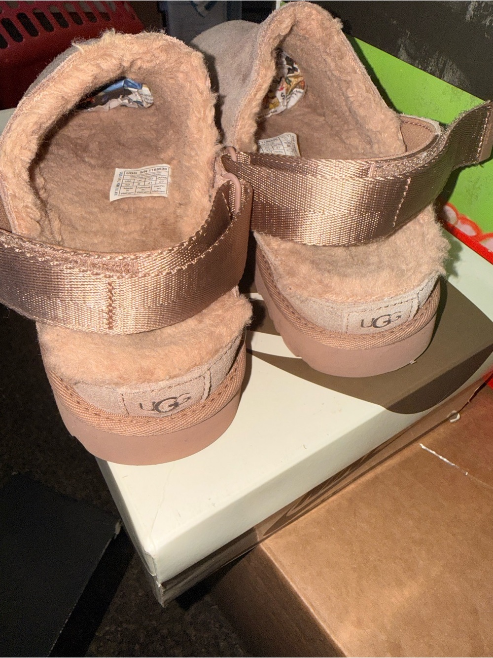 UGG Women's Suede Slip-On Clog in Chestnut Pink - Picture 4 of 13